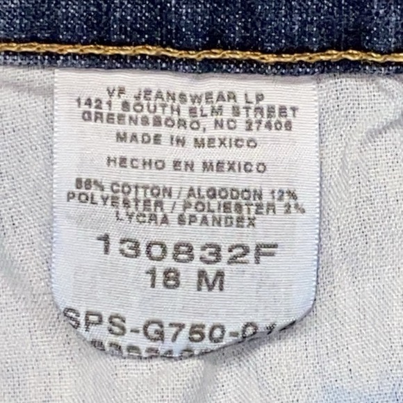 Lee Riders Jeans Womens 18M Blue Denim Straight Leg Classic Five-Pocket Stretch - Picture 10 of 16